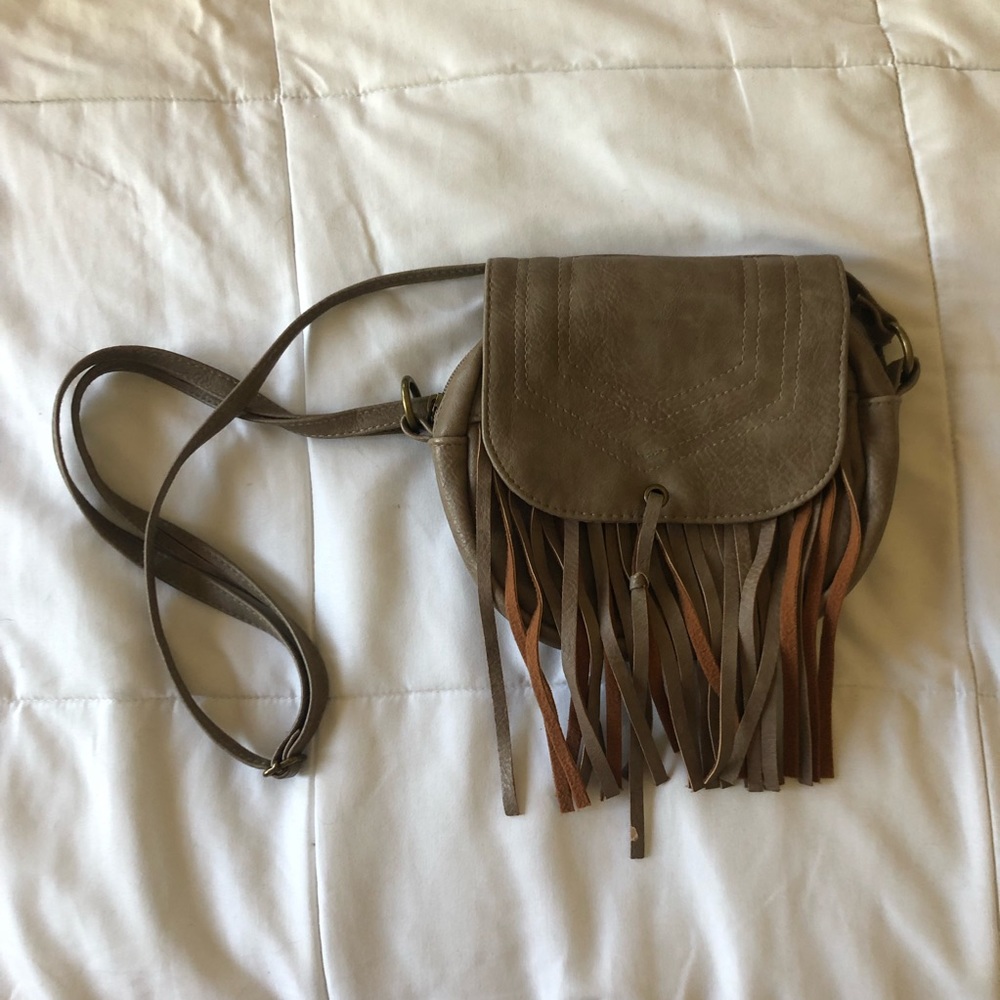 Merona tassel tan bag